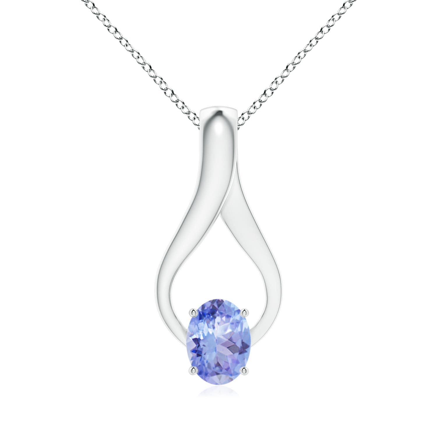 A - Tanzanite / 1.36 CT / 14 KT White Gold