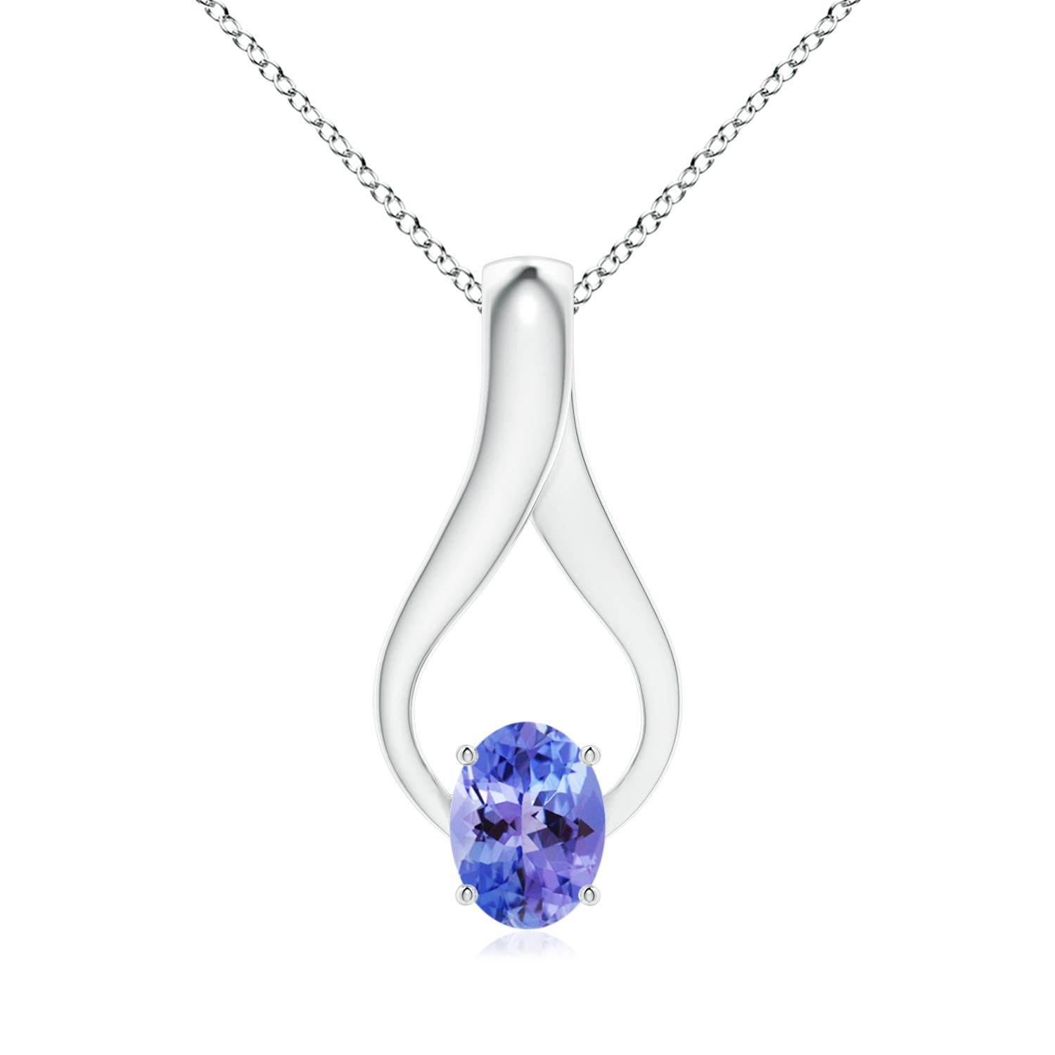 AA - Tanzanite / 1.36 CT / 14 KT White Gold