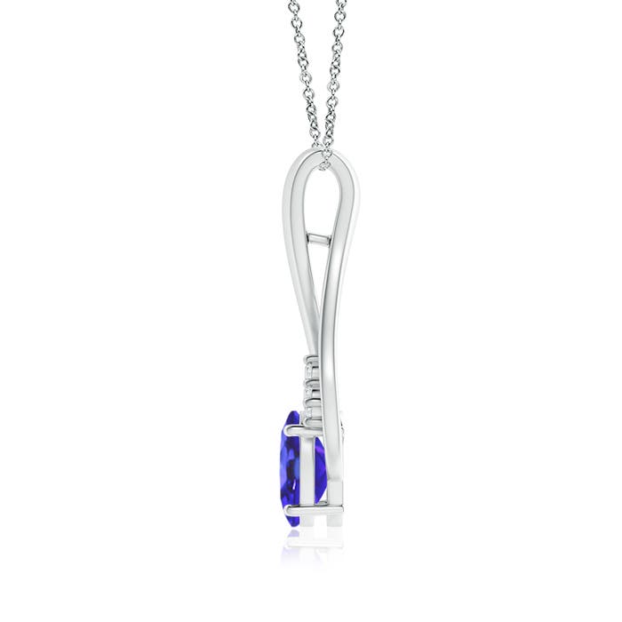 AA - Tanzanite / 1.36 CT / 14 KT White Gold