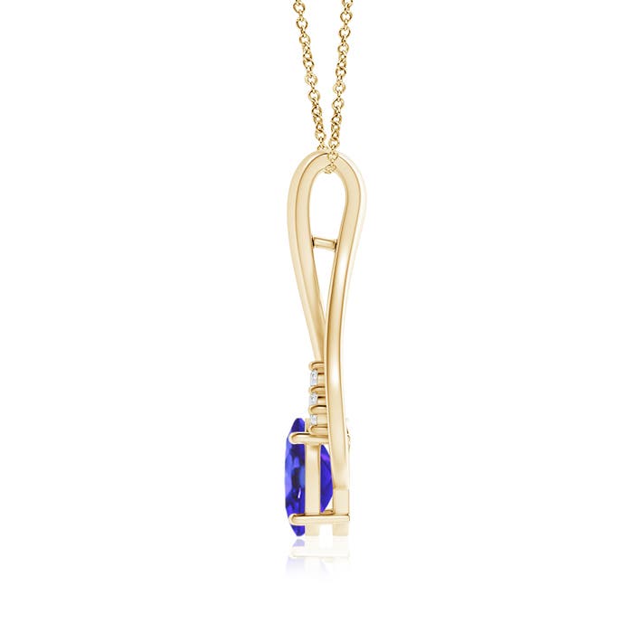 AA - Tanzanite / 1.36 CT / 14 KT Yellow Gold