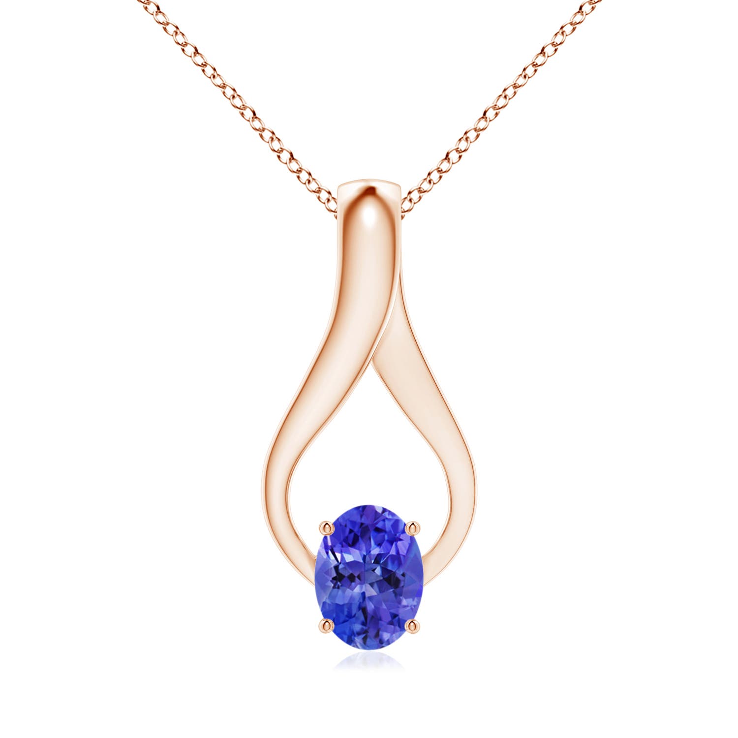 AAA - Tanzanite / 1.36 CT / 14 KT Rose Gold