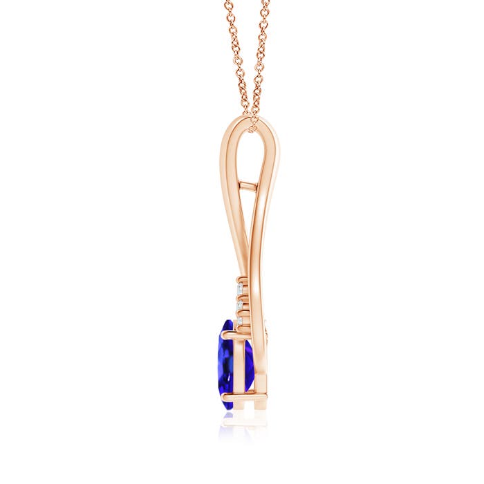 AAA - Tanzanite / 1.36 CT / 14 KT Rose Gold