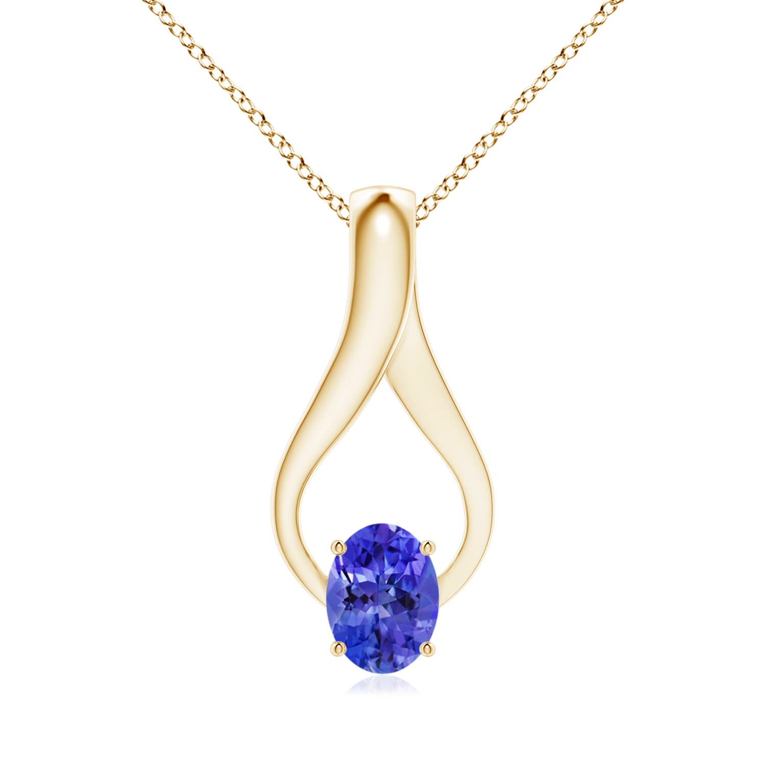 AAA - Tanzanite / 1.36 CT / 14 KT Yellow Gold