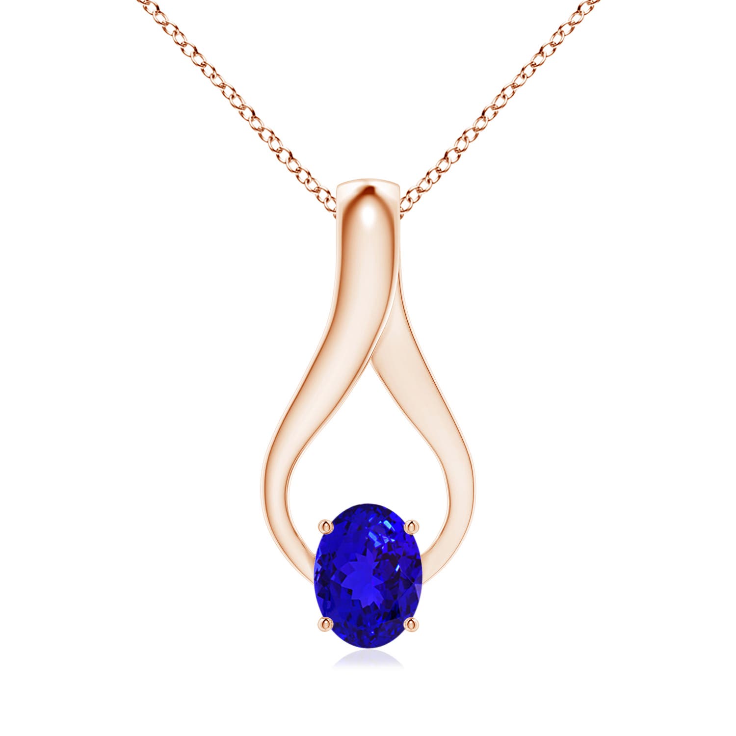 AAAA - Tanzanite / 1.36 CT / 14 KT Rose Gold