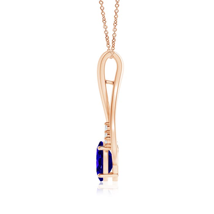 AAAA - Tanzanite / 1.36 CT / 14 KT Rose Gold