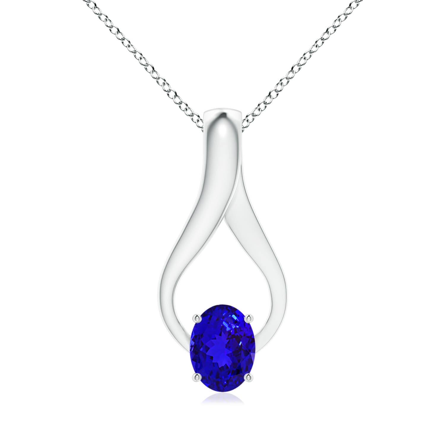 AAAA - Tanzanite / 1.36 CT / 14 KT White Gold