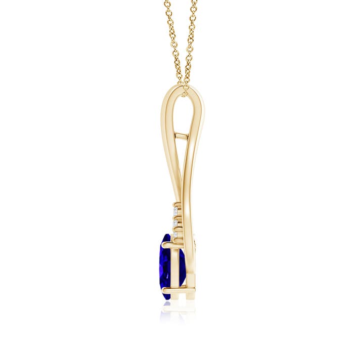 AAAA - Tanzanite / 1.36 CT / 14 KT Yellow Gold