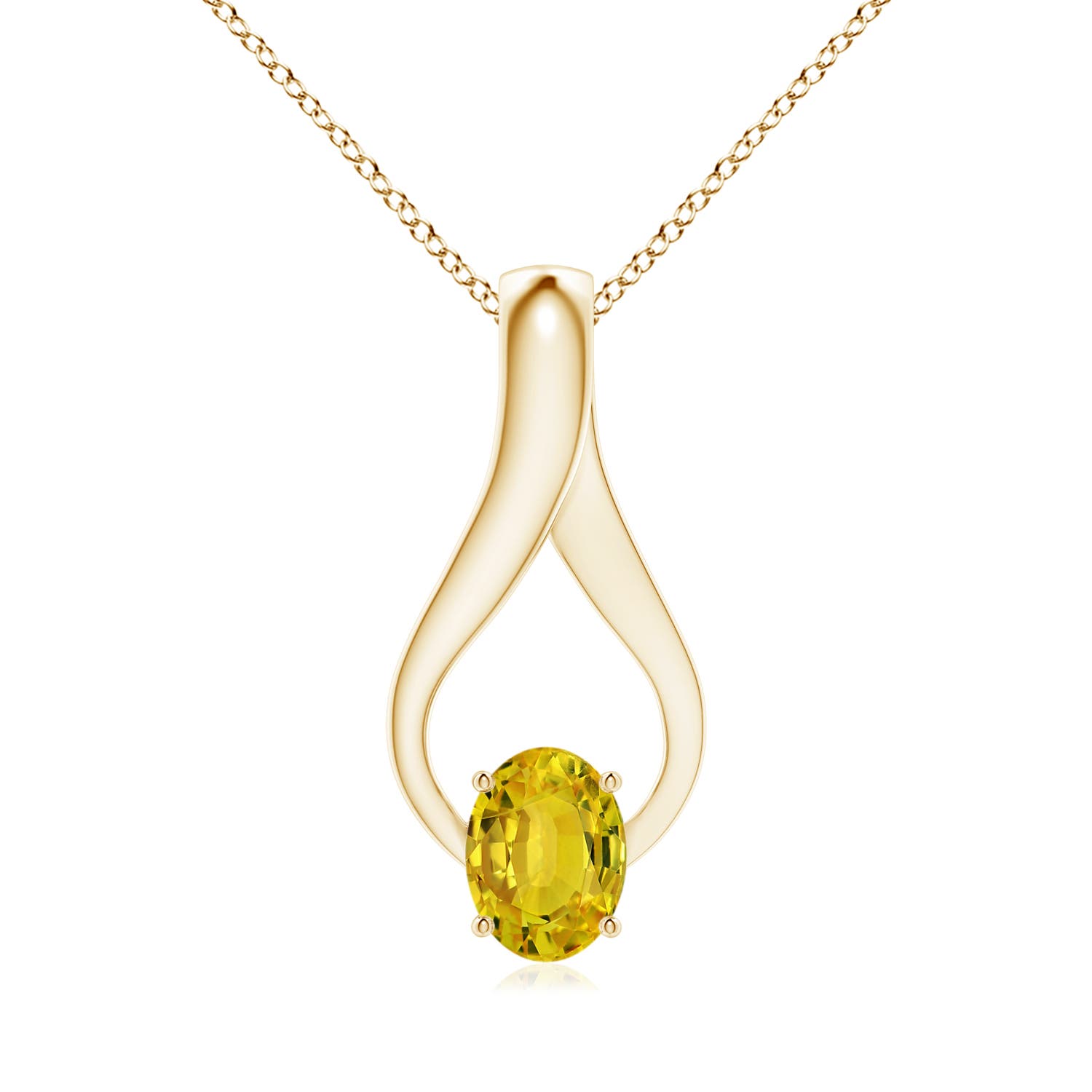 AAAA - Yellow Sapphire / 1.61 CT / 14 KT Yellow Gold