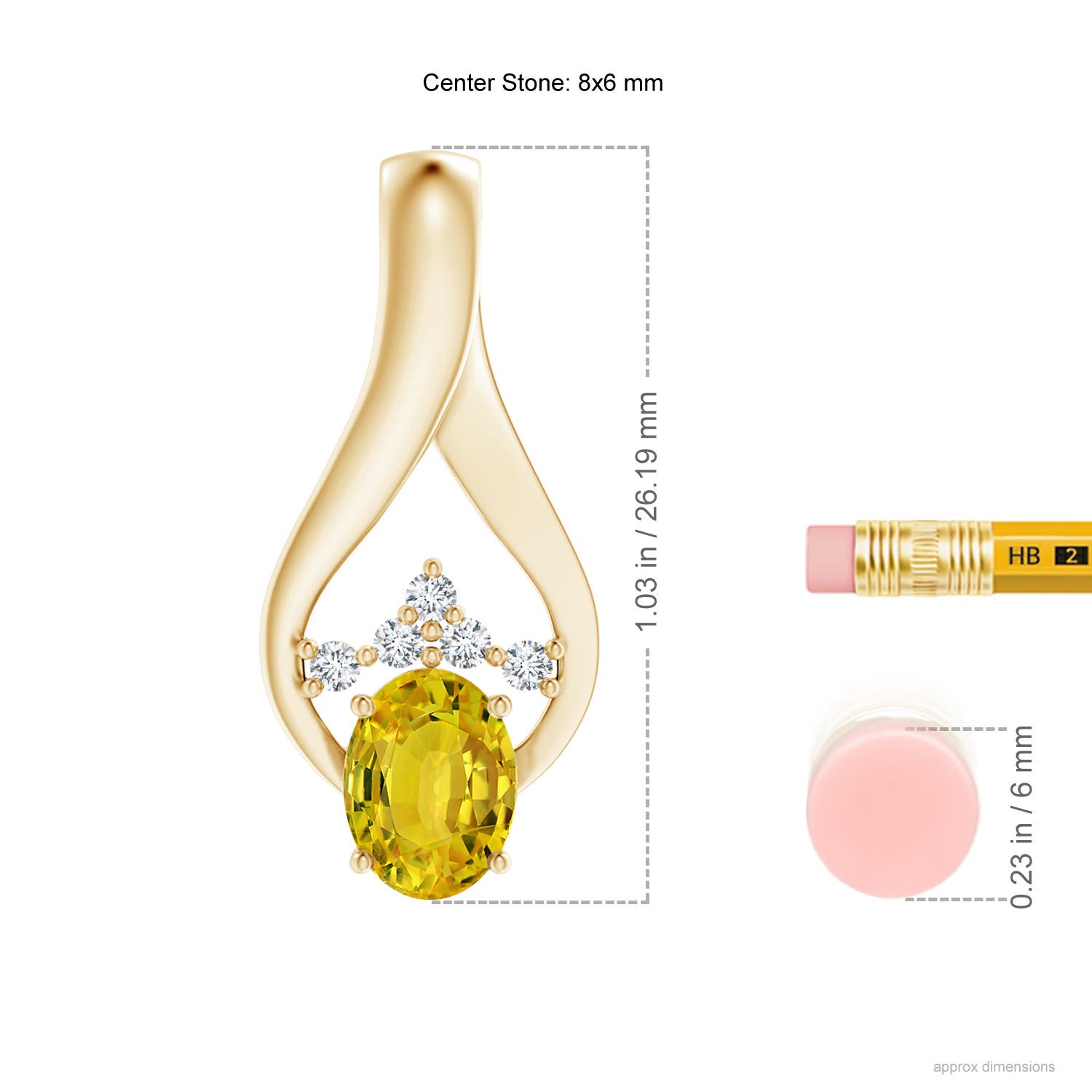 AAAA - Yellow Sapphire / 1.61 CT / 14 KT Yellow Gold