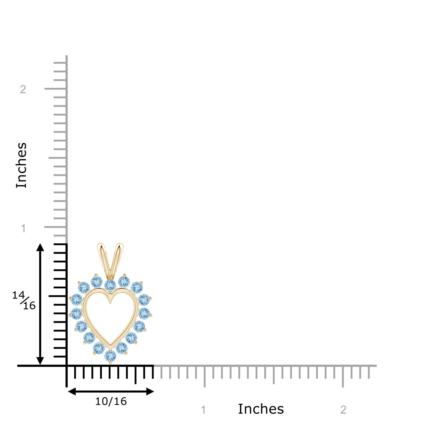 AAA - Aquamarine / 0.48 CT / 14 KT Yellow Gold