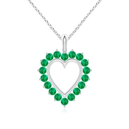 Heart Heart Emerald Necklaces & Pendants