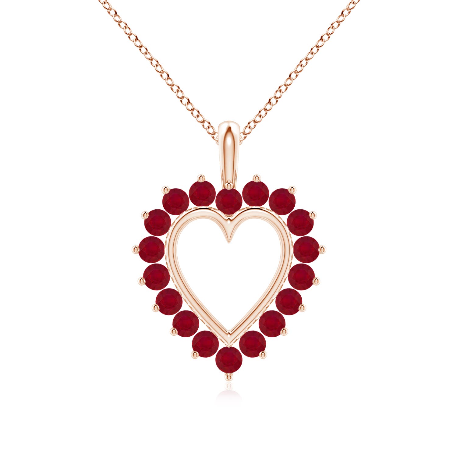 AA - Ruby / 0.8 CT / 14 KT Rose Gold