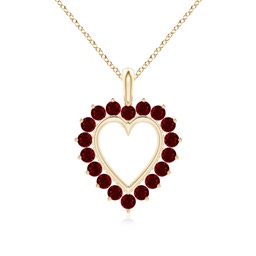 Heart Heart Ruby Necklaces & Pendants