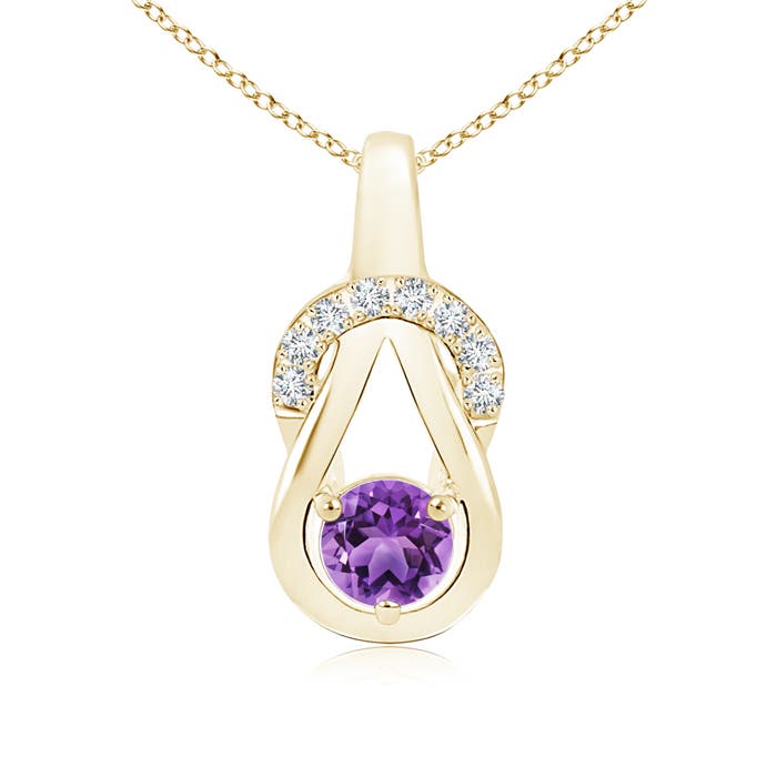 AA - Amethyst / 0.55 CT / 14 KT Yellow Gold