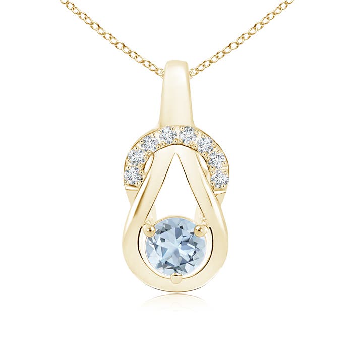 A - Aquamarine / 0.5 CT / 14 KT Yellow Gold