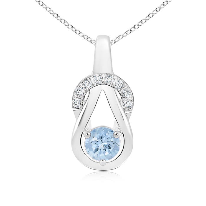 AA - Aquamarine / 0.5 CT / 14 KT White Gold