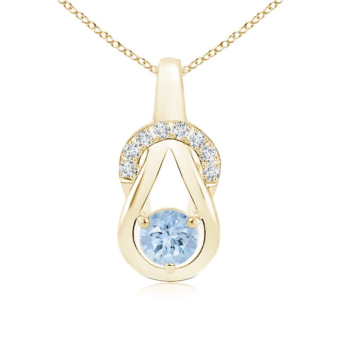 AA - Aquamarine / 0.5 CT / 14 KT Yellow Gold