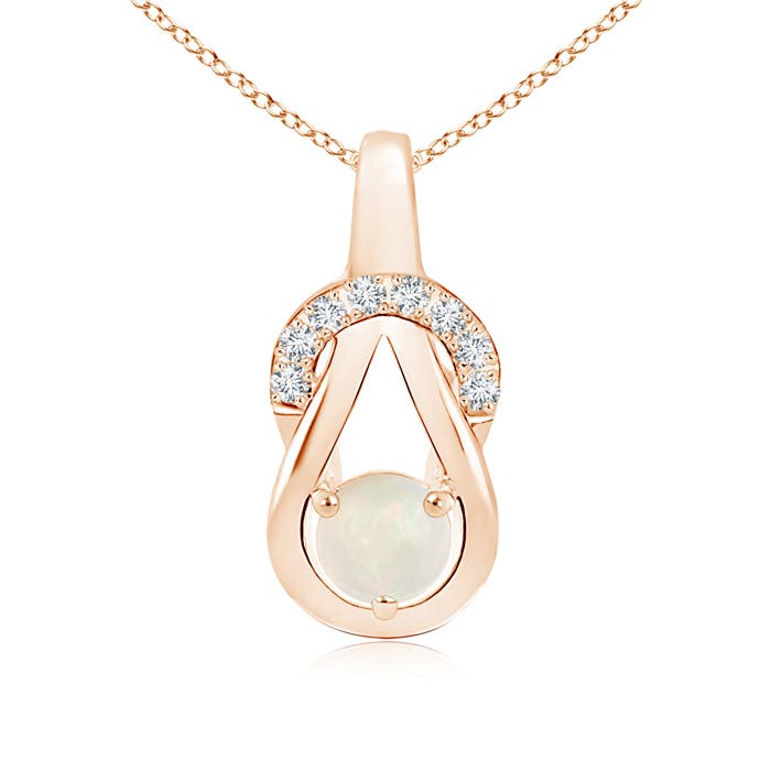 A - Opal / 0.43 CT / 14 KT Rose Gold