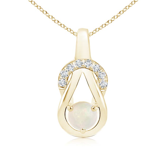 A - Opal / 0.43 CT / 14 KT Yellow Gold