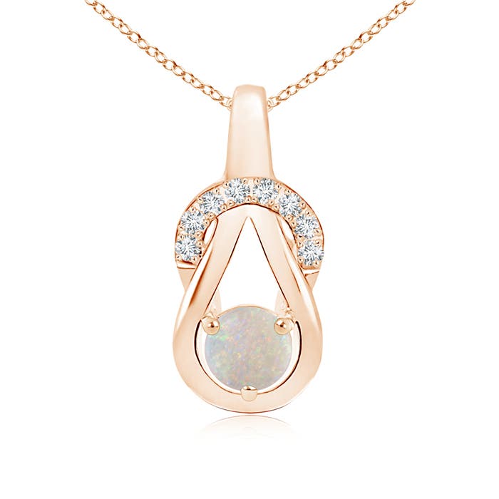 AA - Opal / 0.43 CT / 14 KT Rose Gold