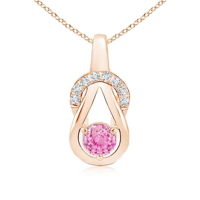 A - Pink Sapphire / 0.7 CT / 14 KT Rose Gold