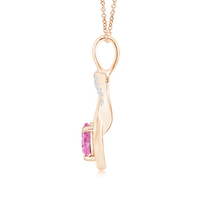 A - Pink Sapphire / 0.7 CT / 14 KT Rose Gold