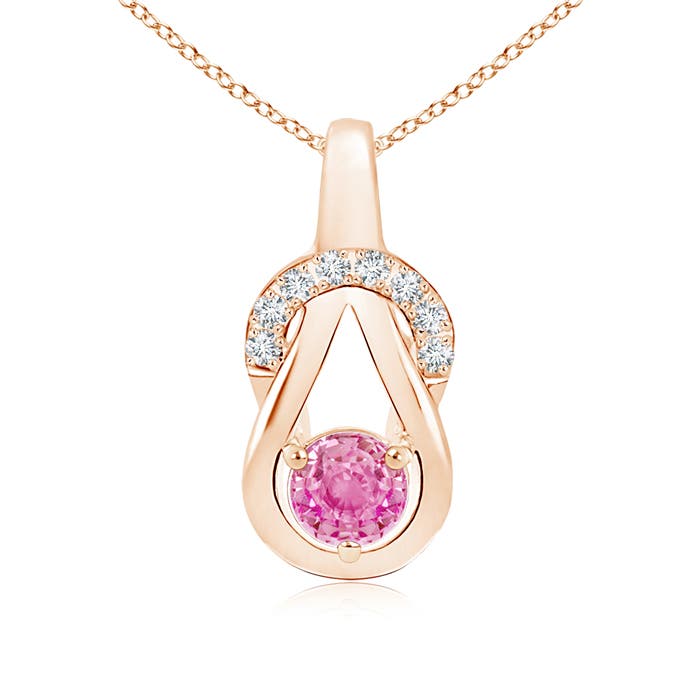 AA - Pink Sapphire / 0.7 CT / 14 KT Rose Gold