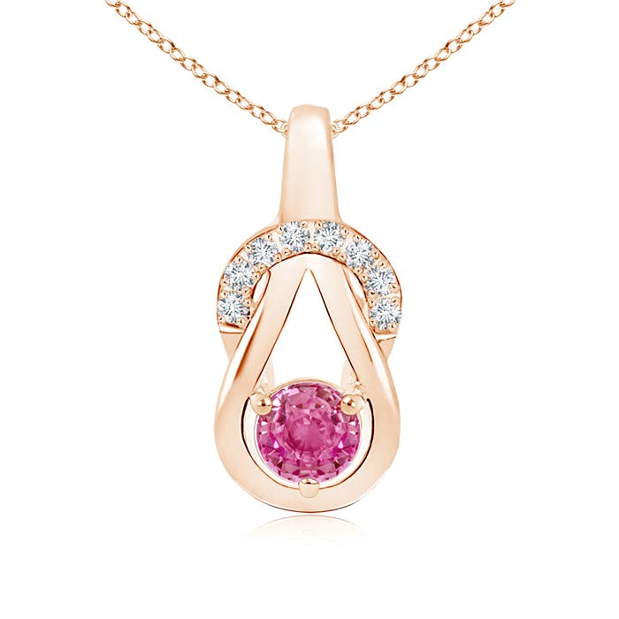 AAA - Pink Sapphire / 0.7 CT / 14 KT Rose Gold