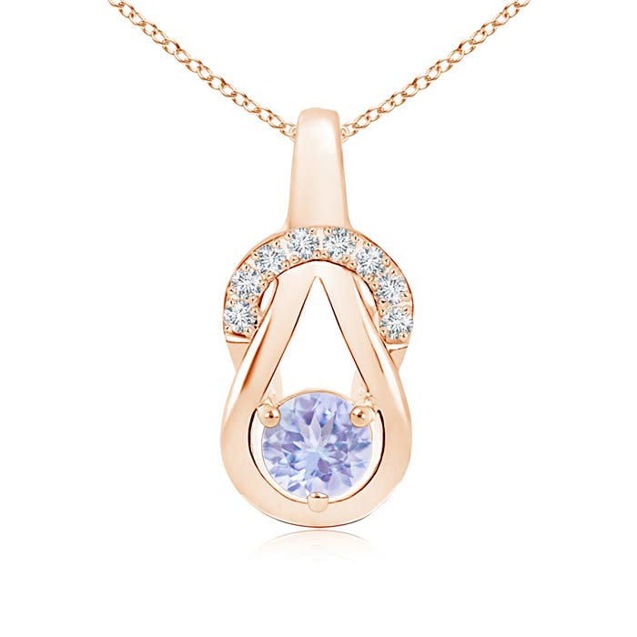 A - Tanzanite / 0.6 CT / 14 KT Rose Gold