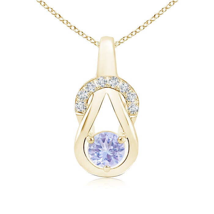 A - Tanzanite / 0.6 CT / 14 KT Yellow Gold