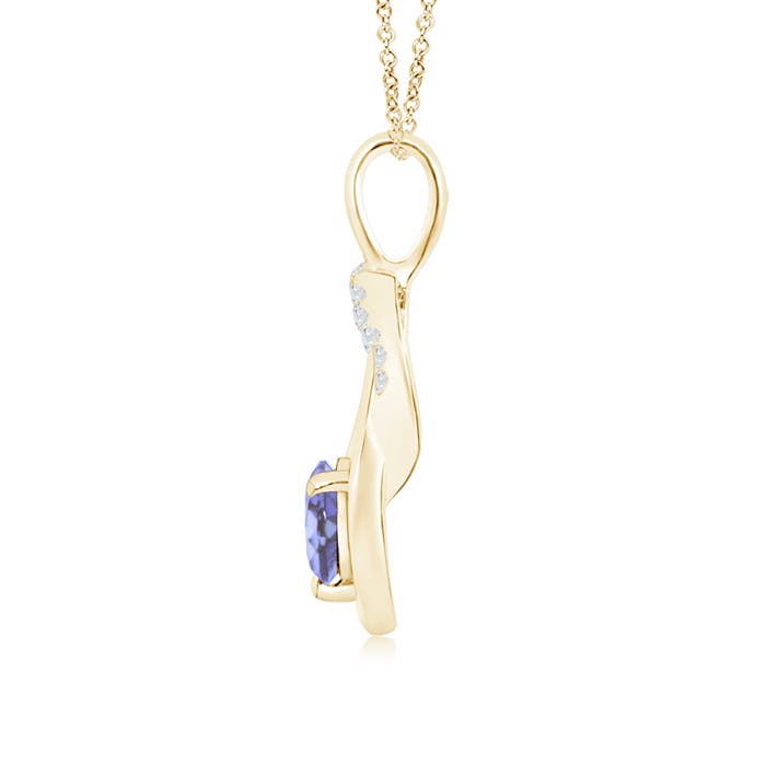 AA - Tanzanite / 0.6 CT / 14 KT Yellow Gold