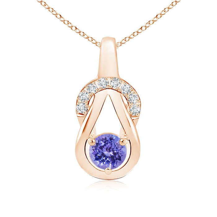 AAA - Tanzanite / 0.6 CT / 14 KT Rose Gold