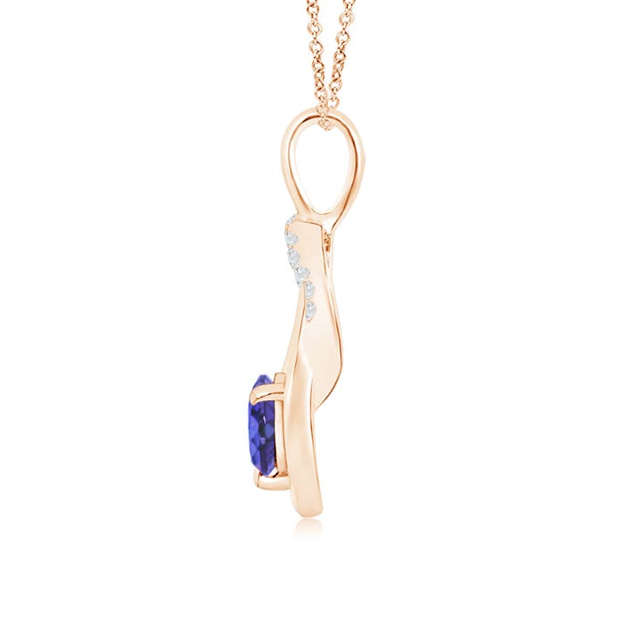 AAA - Tanzanite / 0.6 CT / 14 KT Rose Gold