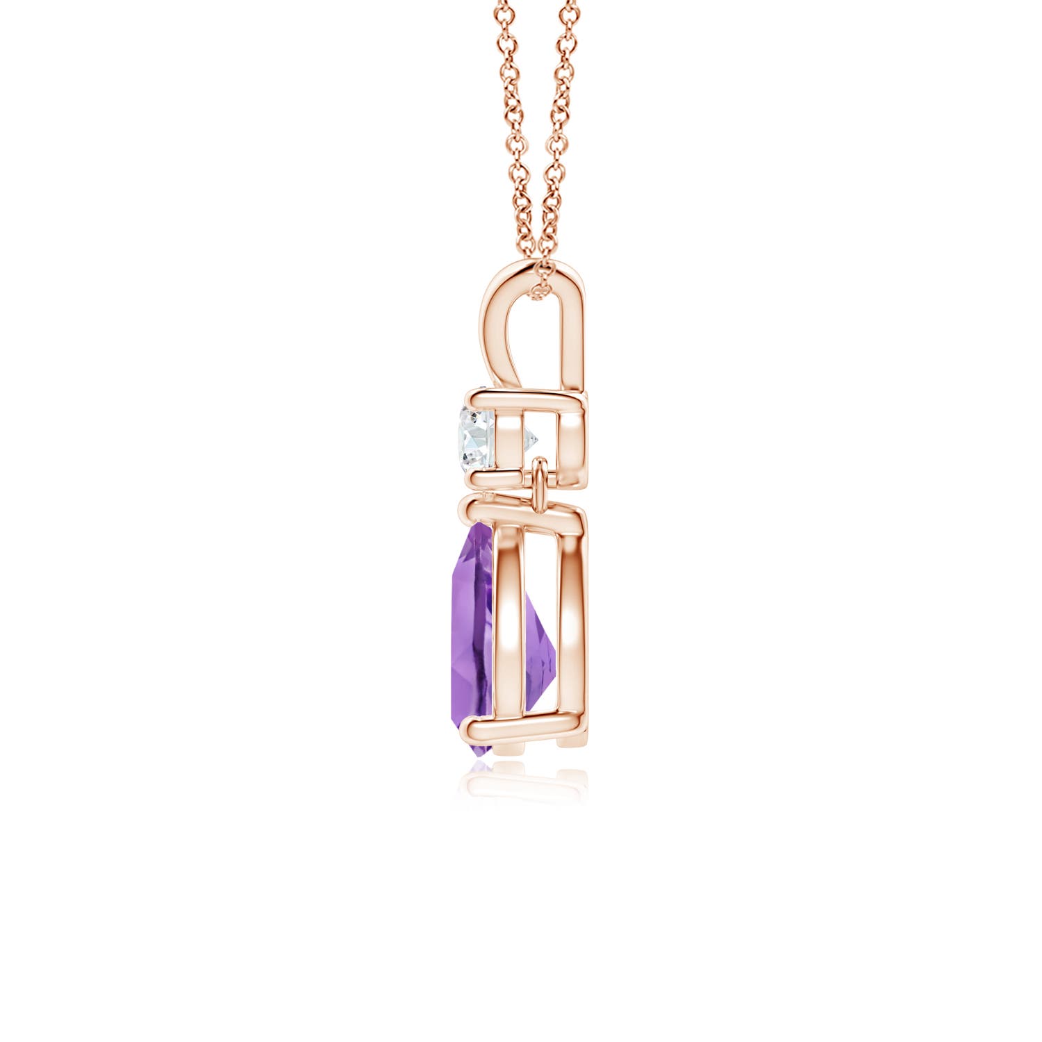 A - Amethyst / 0.71 CT / 14 KT Rose Gold