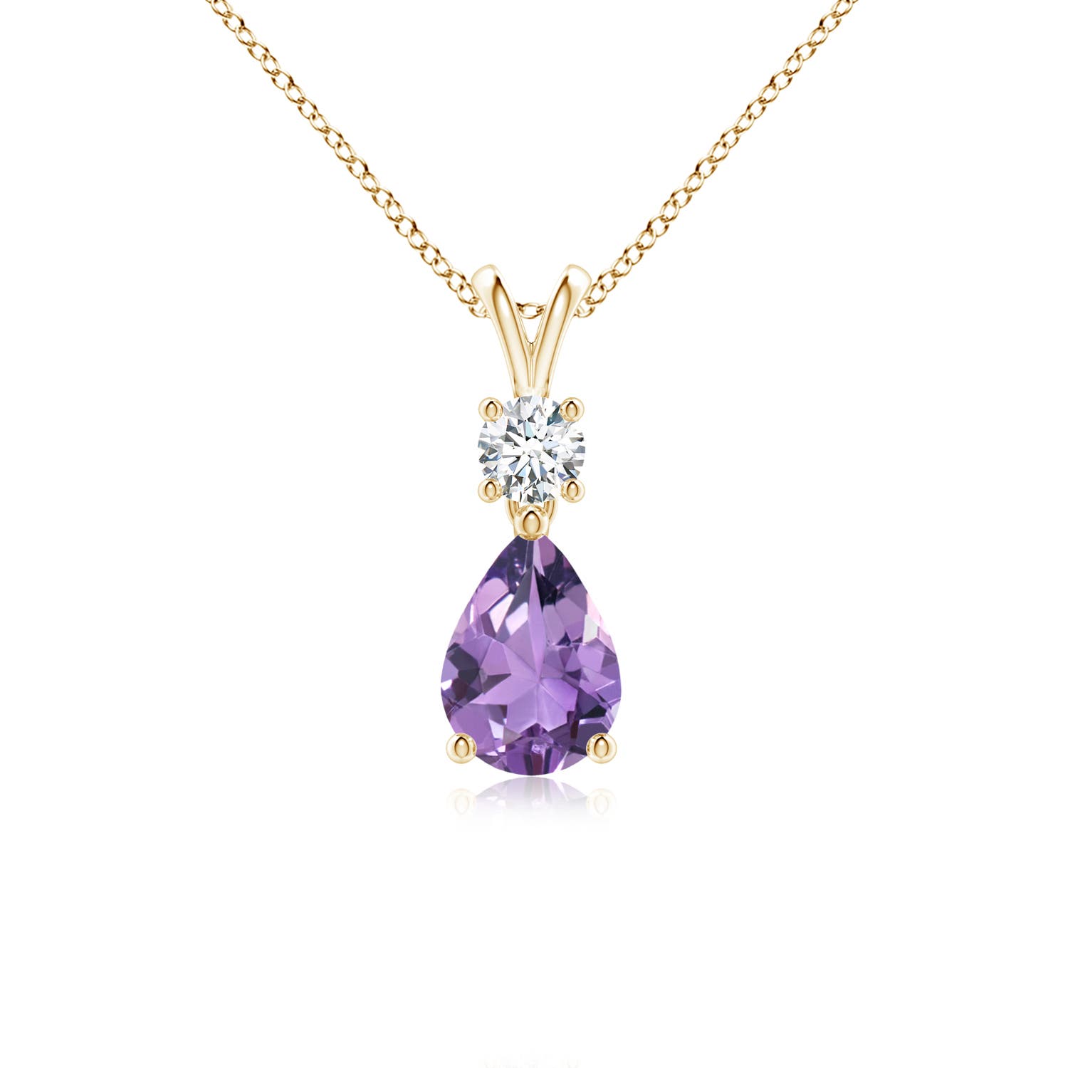 A - Amethyst / 0.71 CT / 14 KT Yellow Gold