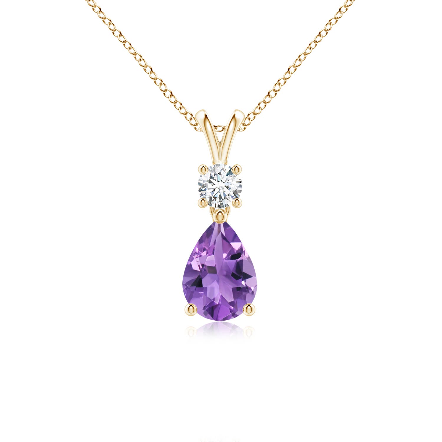 AA - Amethyst / 0.71 CT / 14 KT Yellow Gold