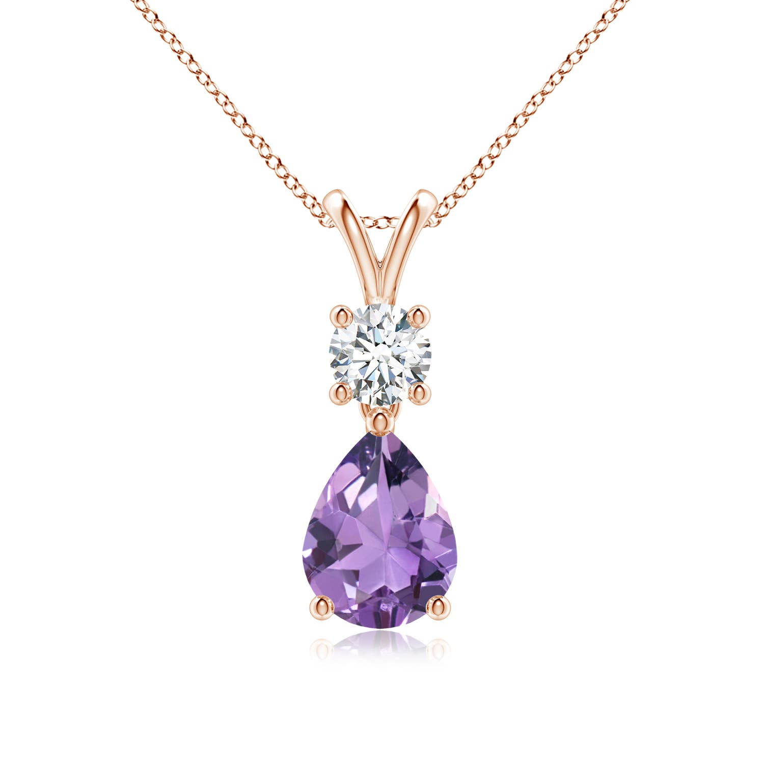 A - Amethyst / 1.23 CT / 14 KT Rose Gold