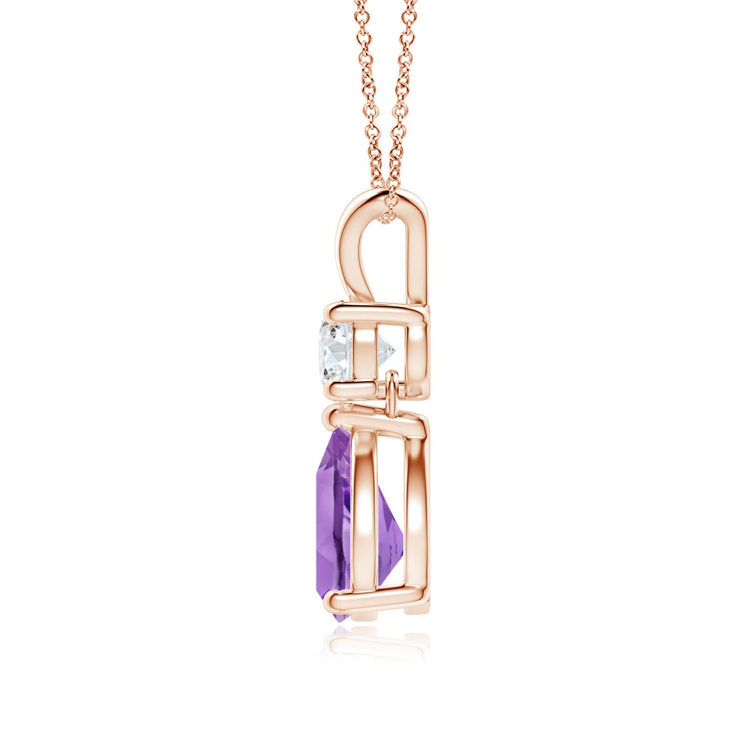 A - Amethyst / 1.23 CT / 14 KT Rose Gold