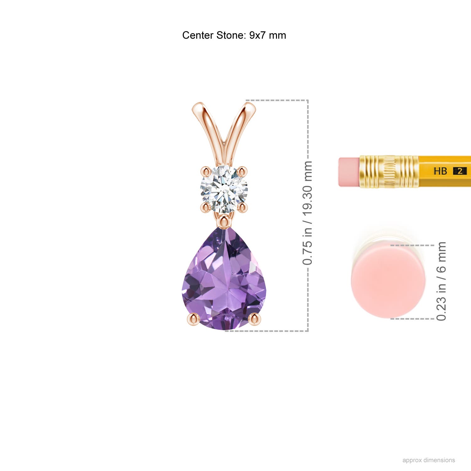 A - Amethyst / 1.73 CT / 14 KT Rose Gold