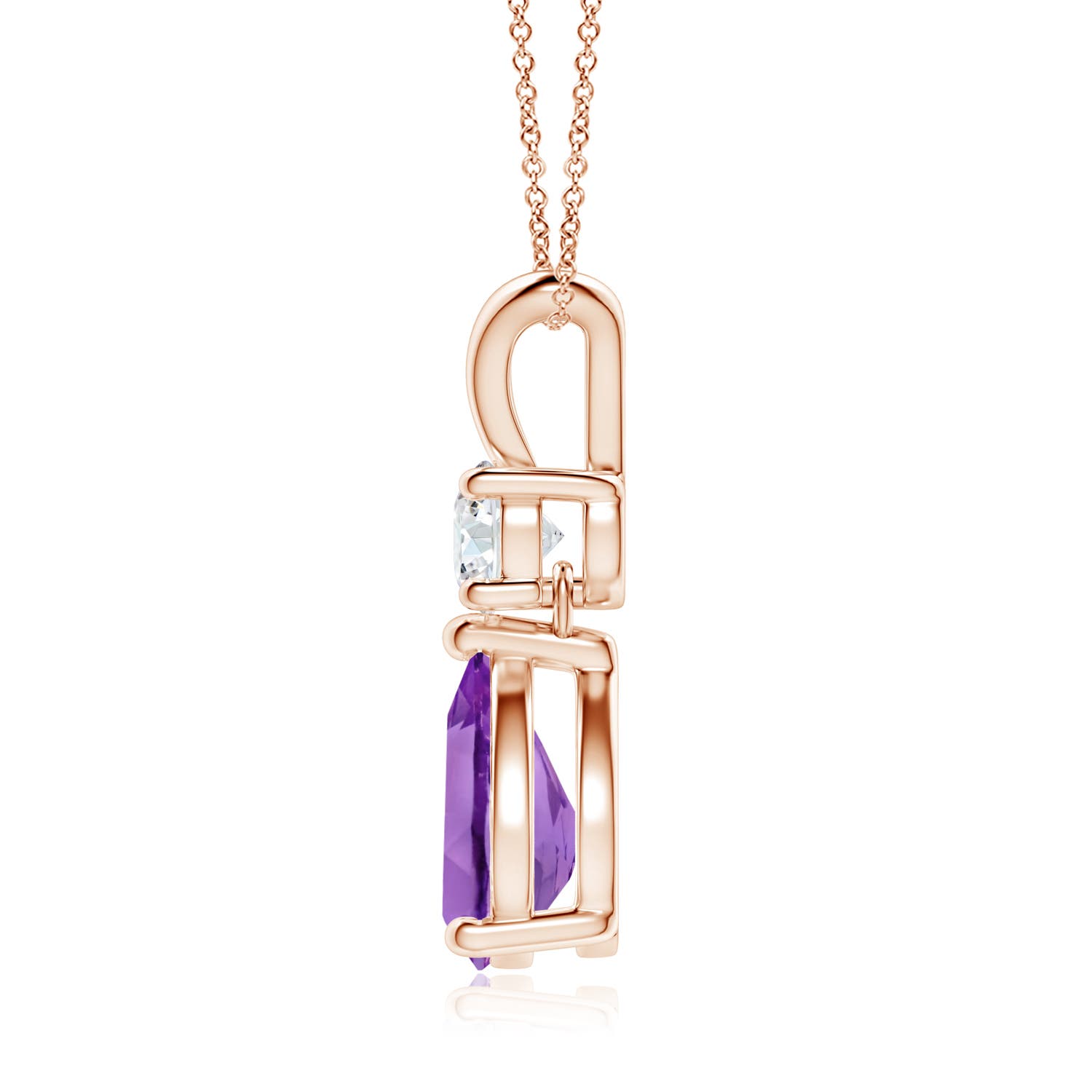 AA - Amethyst / 1.73 CT / 14 KT Rose Gold