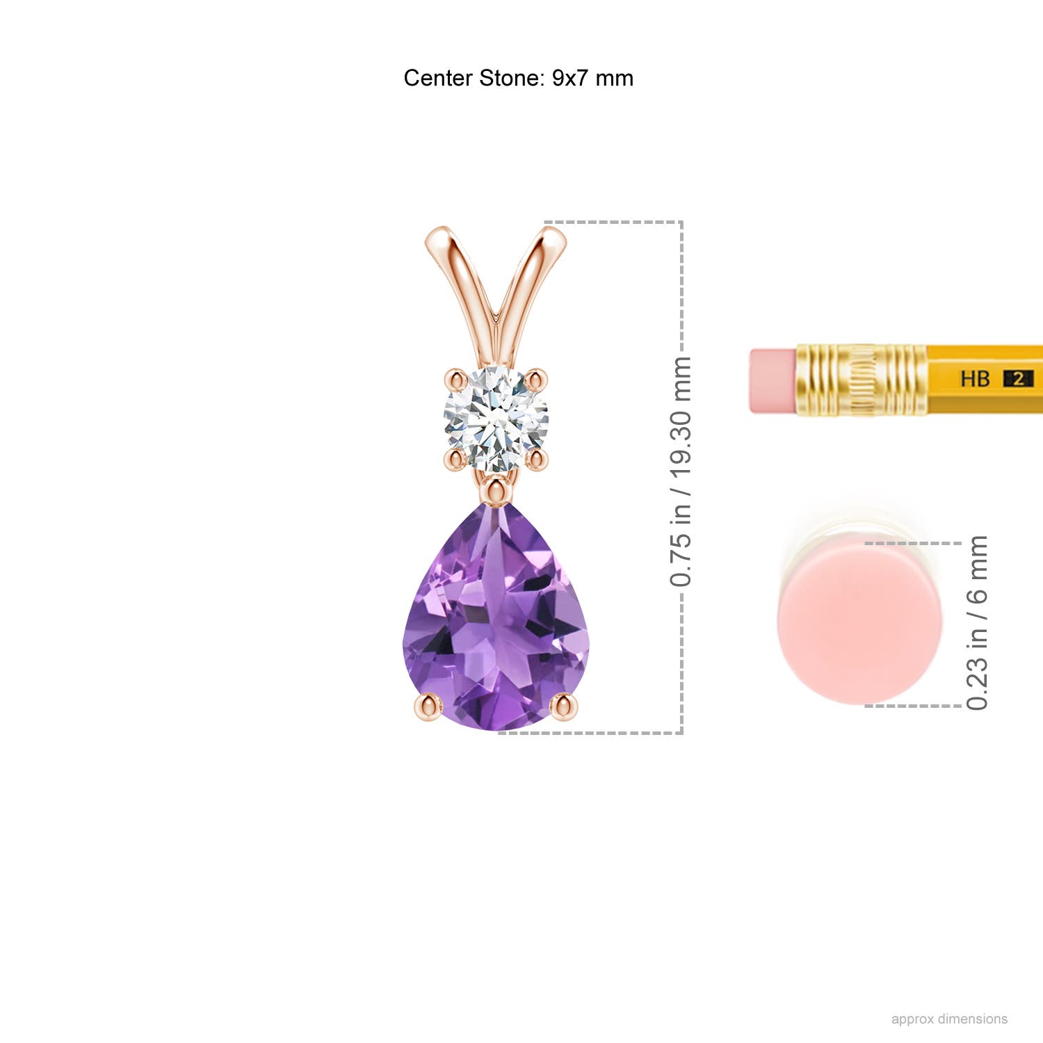 AA - Amethyst / 1.73 CT / 14 KT Rose Gold