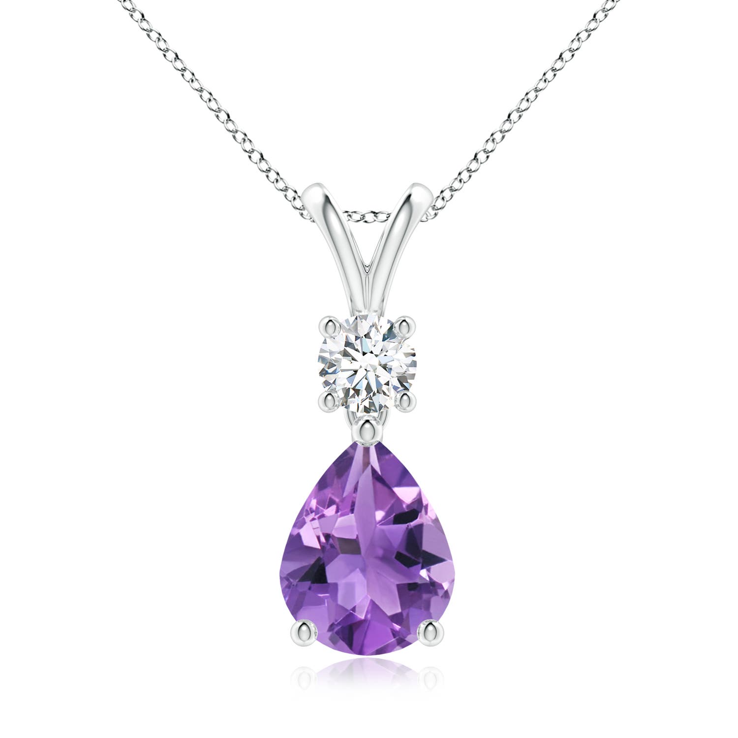 AA - Amethyst / 1.73 CT / 14 KT White Gold