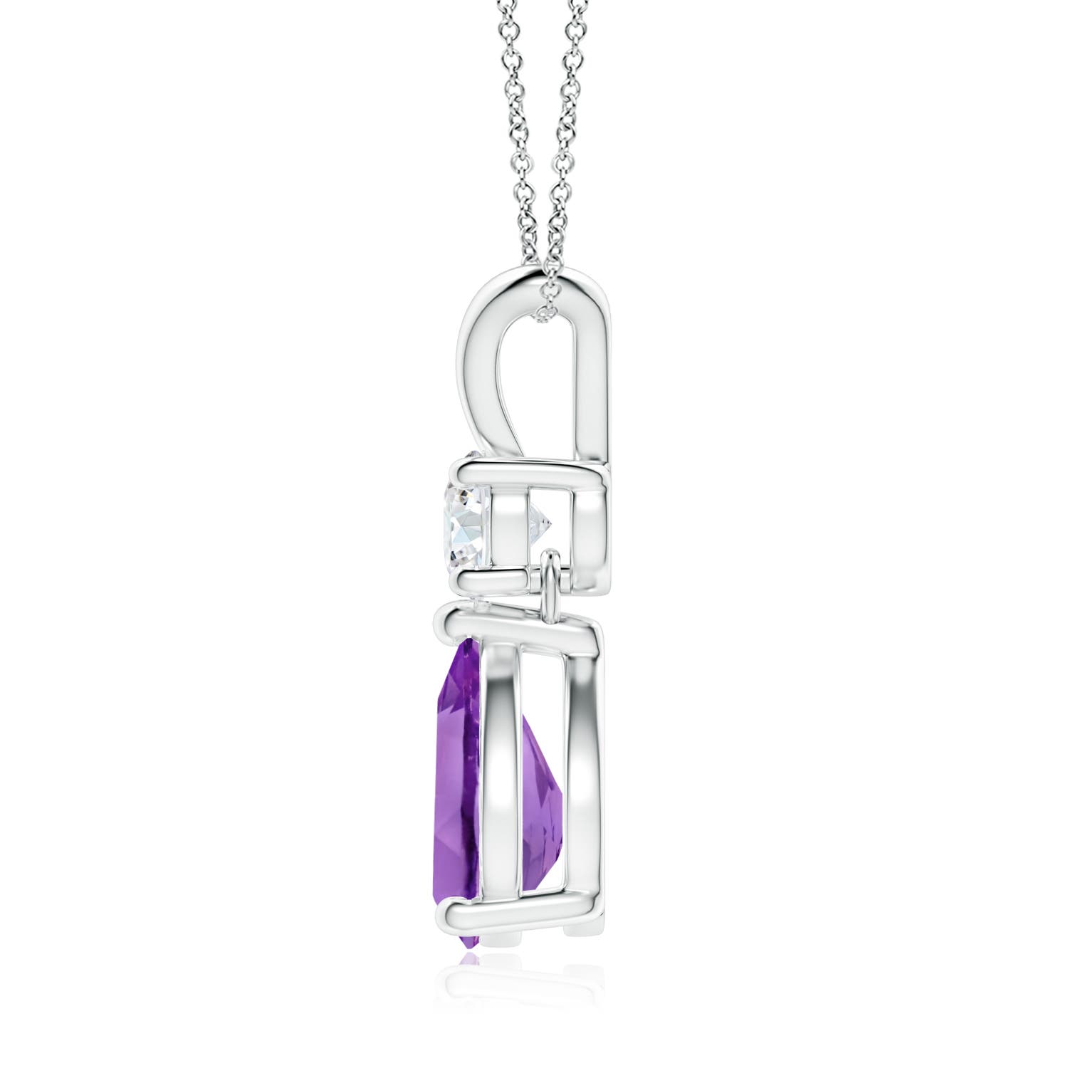 AA - Amethyst / 1.73 CT / 14 KT White Gold