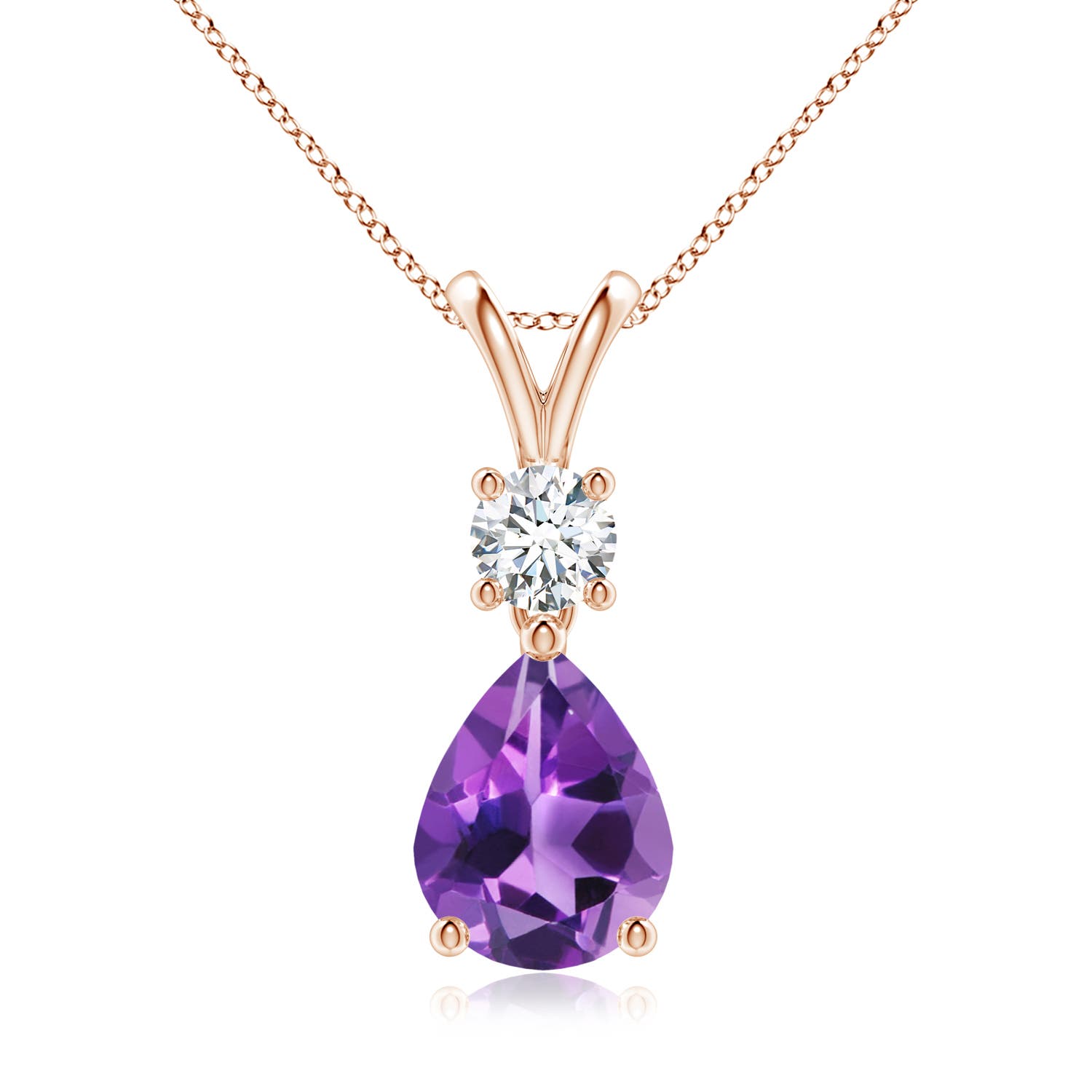 AAA - Amethyst / 1.73 CT / 14 KT Rose Gold