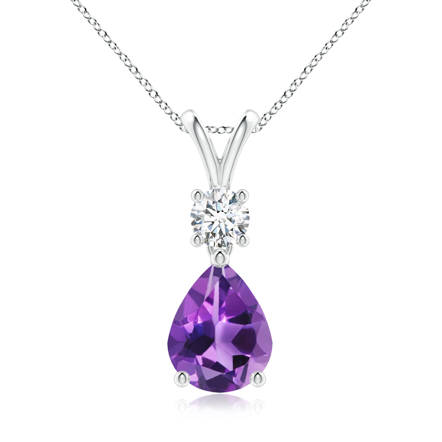 AAA - Amethyst / 1.73 CT / 14 KT White Gold