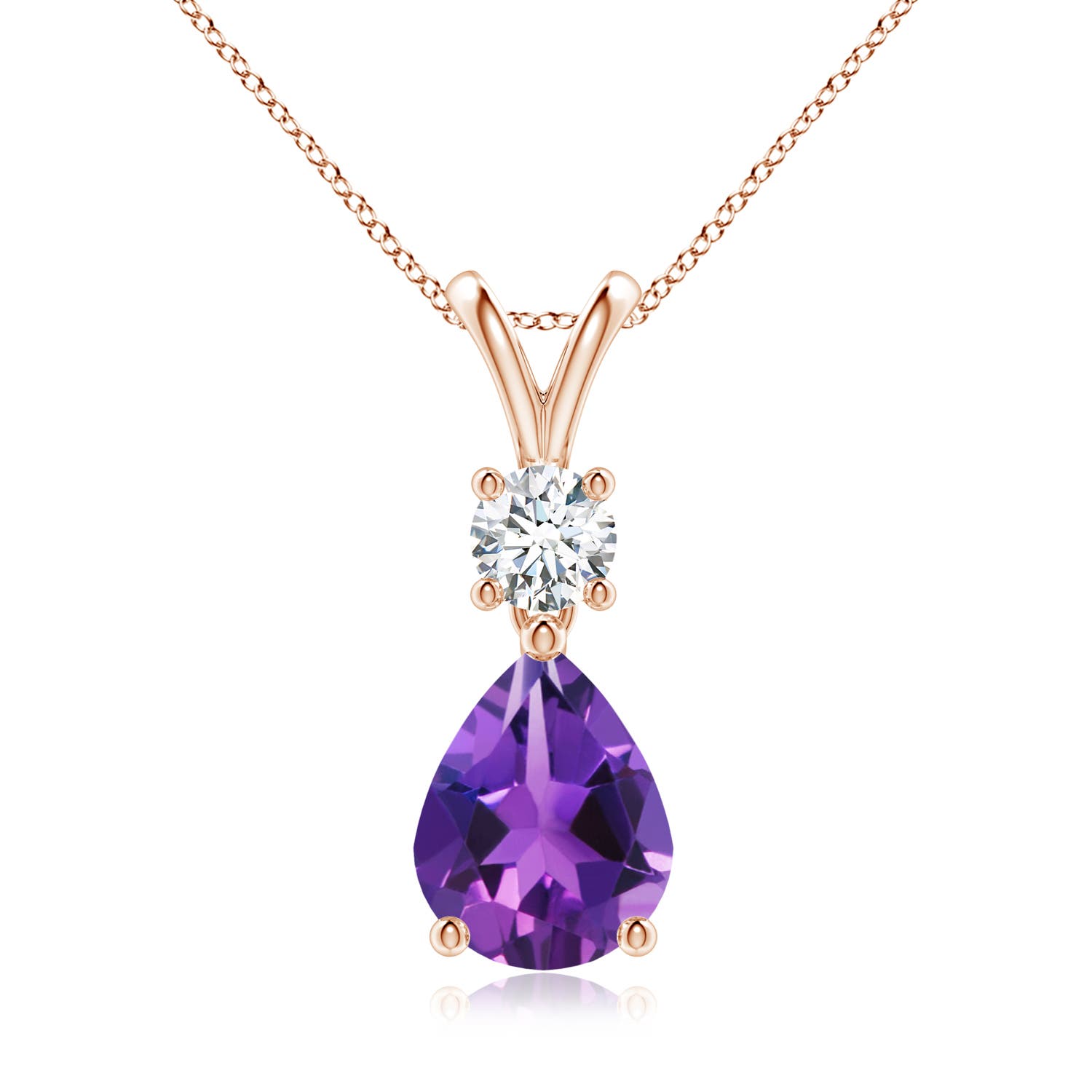 AAAA - Amethyst / 1.73 CT / 14 KT Rose Gold