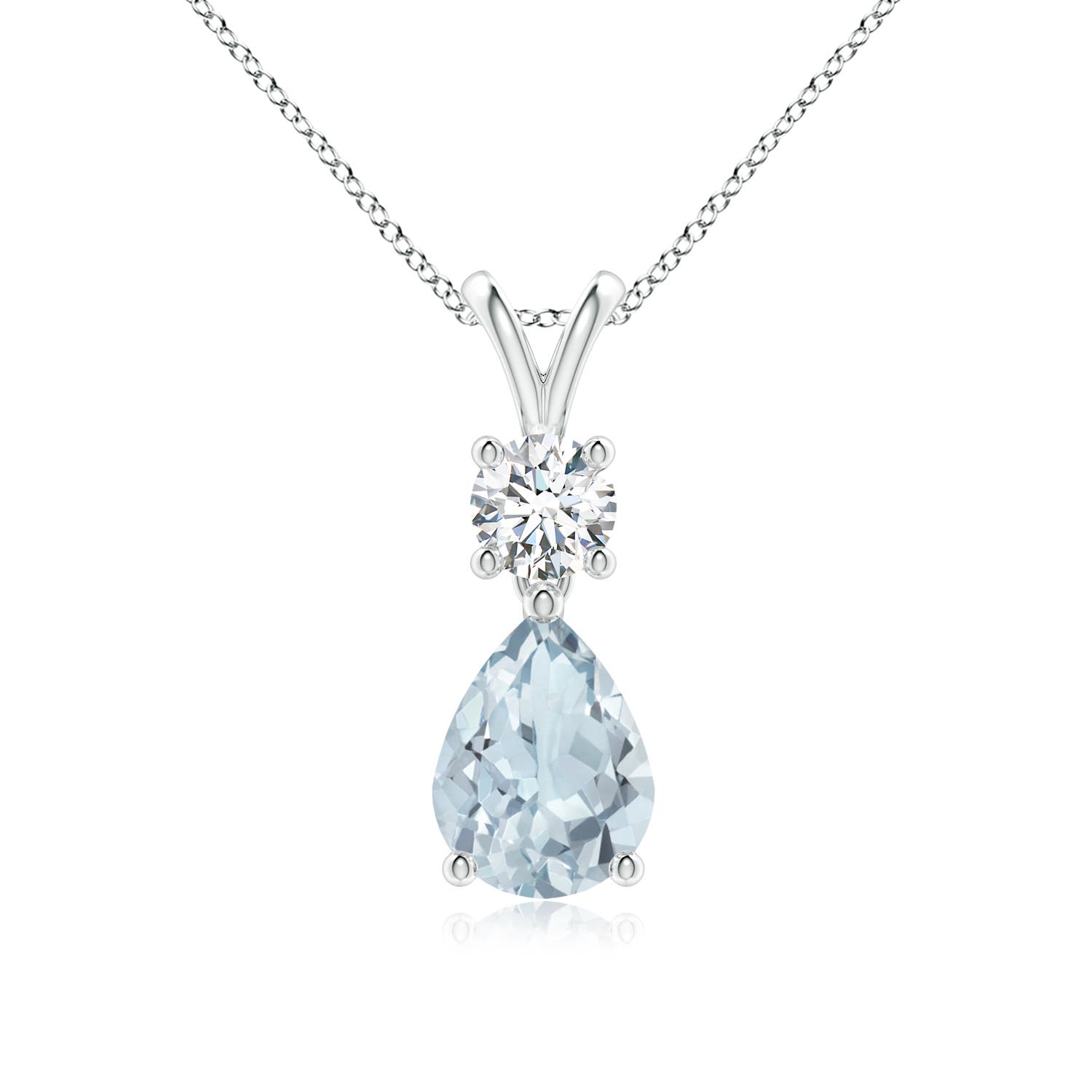 A - Aquamarine / 1.08 CT / 14 KT White Gold