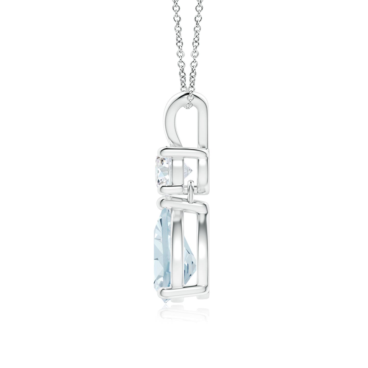 A - Aquamarine / 1.08 CT / 14 KT White Gold