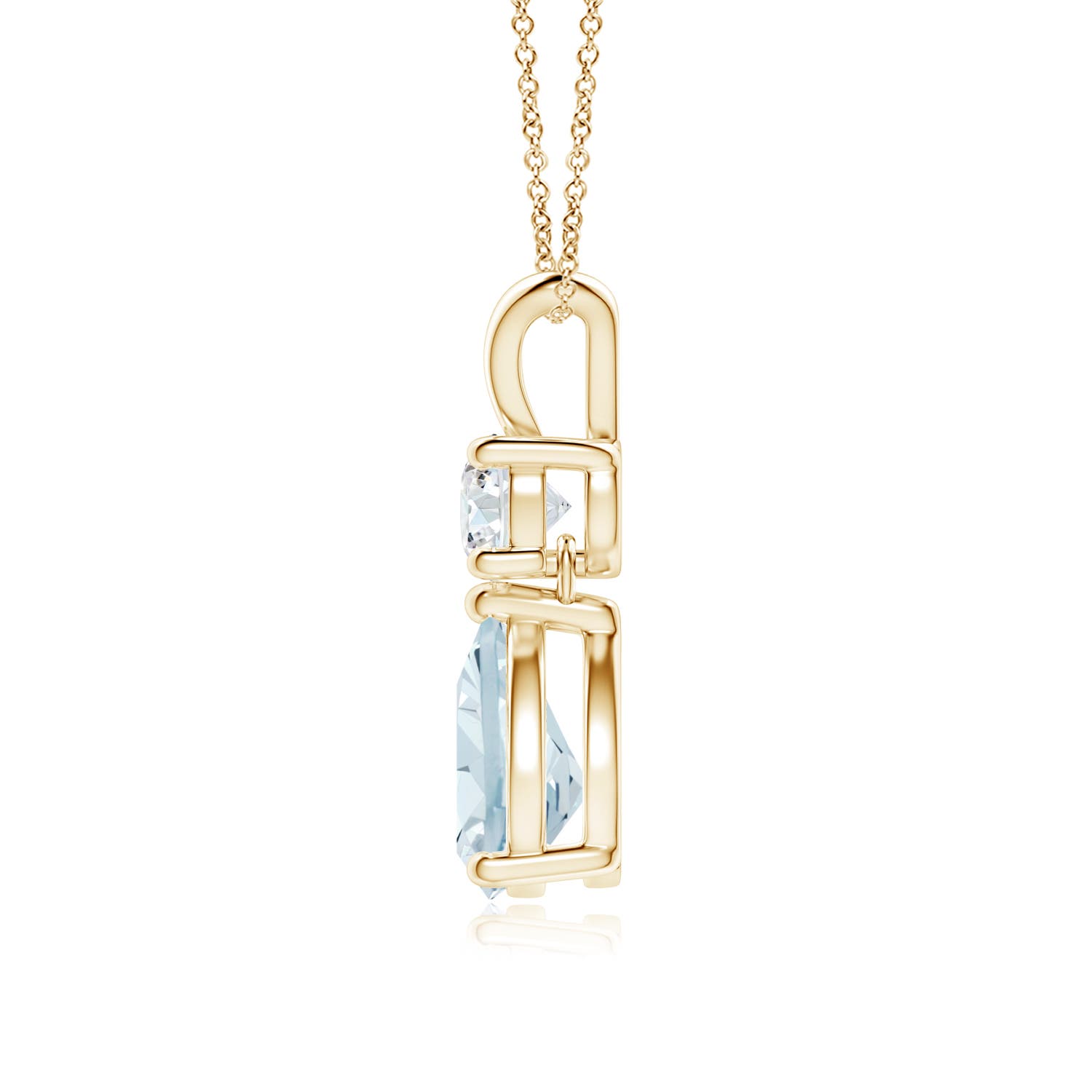 A - Aquamarine / 1.08 CT / 14 KT Yellow Gold