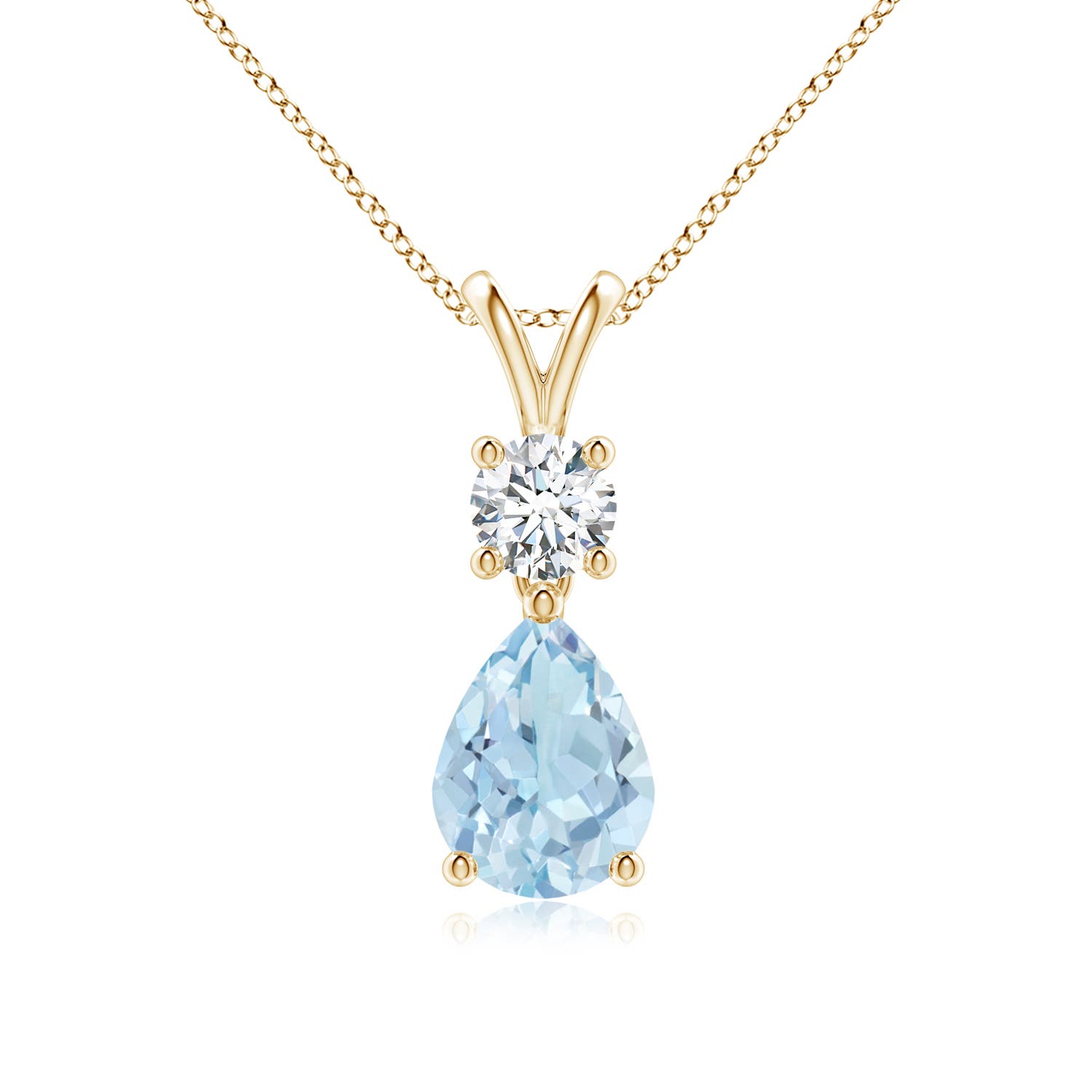 AA - Aquamarine / 1.08 CT / 14 KT Yellow Gold